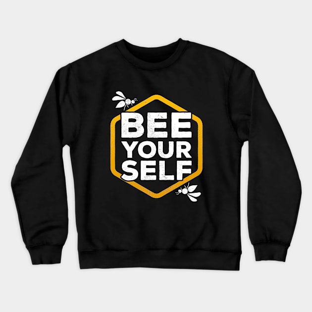 Bee yourself honeycomb hexagon Crewneck Sweatshirt by JacobsProject